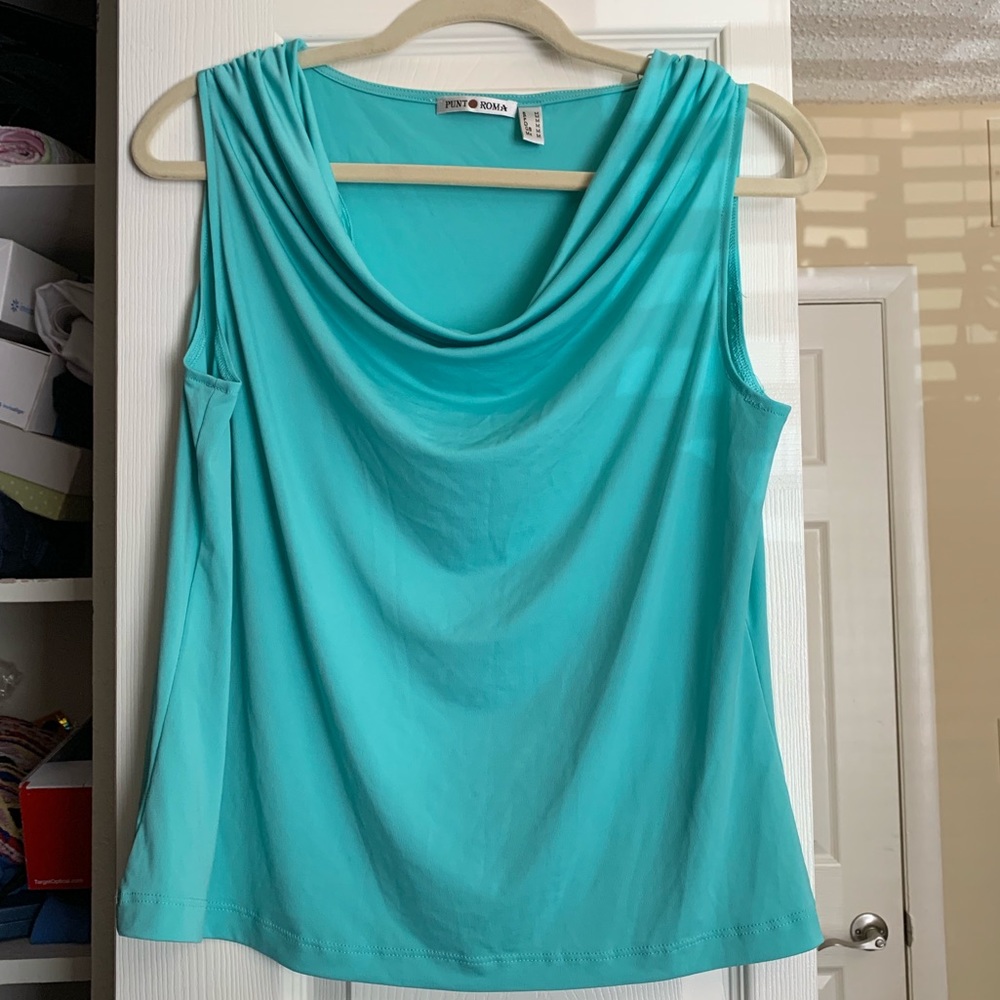 Teal Sleeveless Top